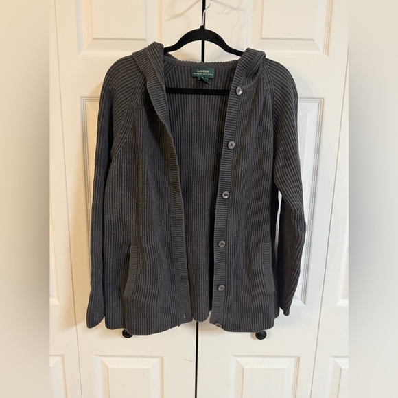 Ralph Lauren heavy ribbed cardigan size M - Picture 1 of 6